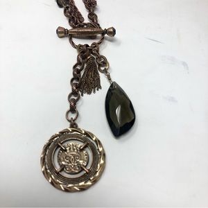 Chico’s Bronze Toned Multi Pendant Necklace